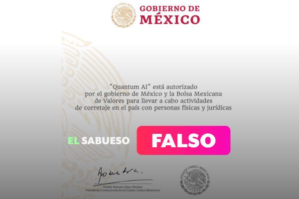 El periódico El Universal nunca publicó una nota promocionando a Quantum AI y esta plataforma financiera no tiene respaldo del gobierno de México ni de Elon Musk.