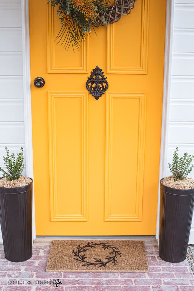 DIY Wreath Doormat