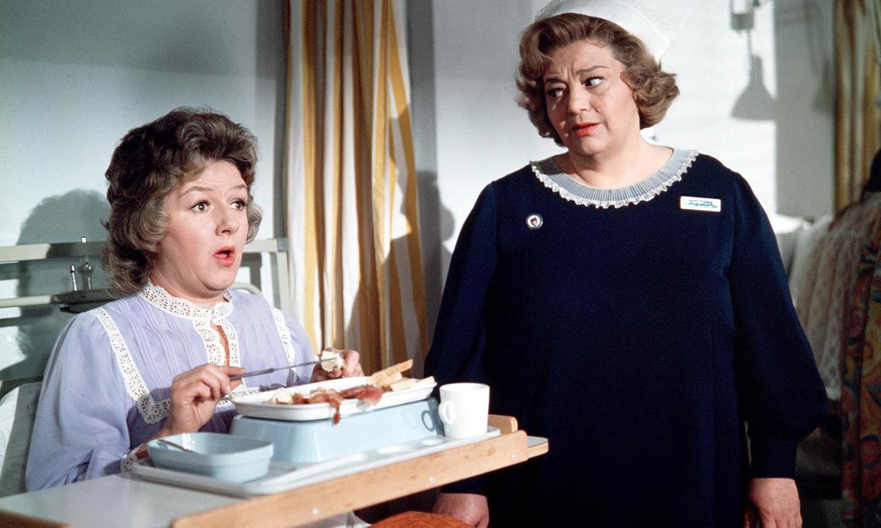 <span>Joan Sims and Hattie Jacques in Carry On Matron.</span><span>Photograph: ITV/Rex Features</span>