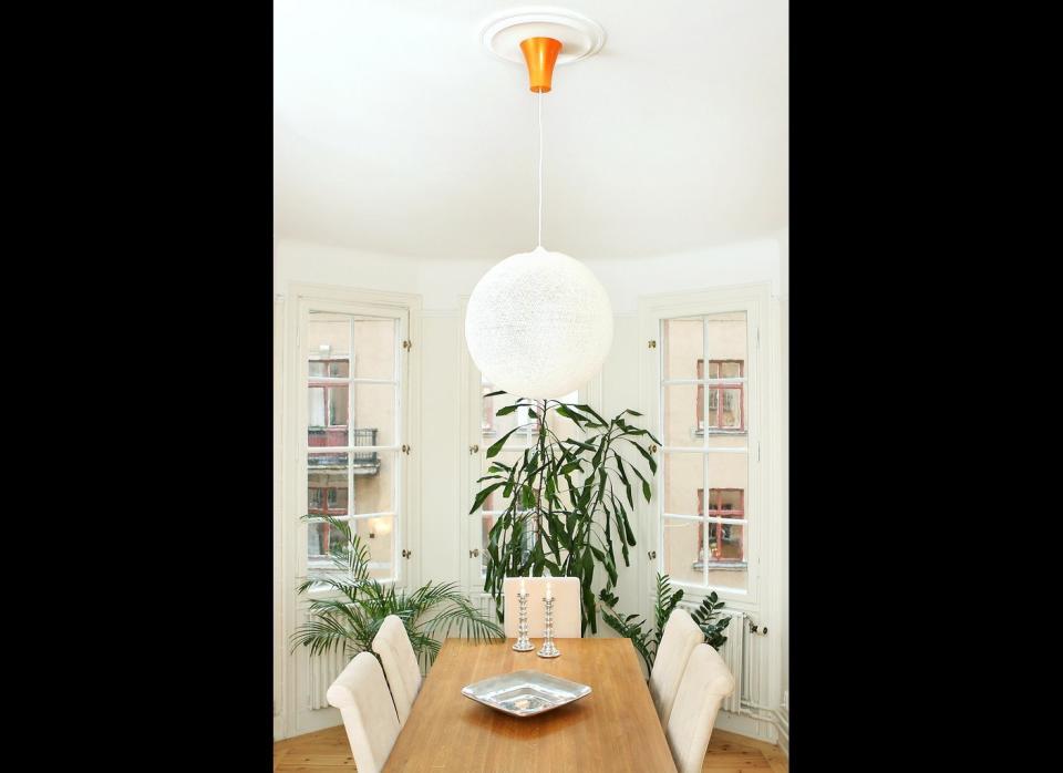 <a href="http://www.stylelist.com/2012/04/09/lighting-pendant-buying-guide_n_1412202.html" target="_hplink">Bought a pendant</a> light recently? There's no need to hire a technician for installation, which can cost up $200. Instead, cut the electricity, install a $40 <a href="http://www.thecanconverter.com/store/index.php#" target="_hplink">recessed-can conversion kit</a>, twist like-colored wires together and secure the pendant to the ceiling. For the complete how-to, visit <a href="http://www.thisoldhouse.com/toh/how-to/intro/0,,20451007,00.html" target="_hplink">This Old House</a>.      Flickr photo by <a href="http://www.flickr.com/photos/42522542@N03/3922901110/in/photostream/" target="_hplink">Dezall</a>