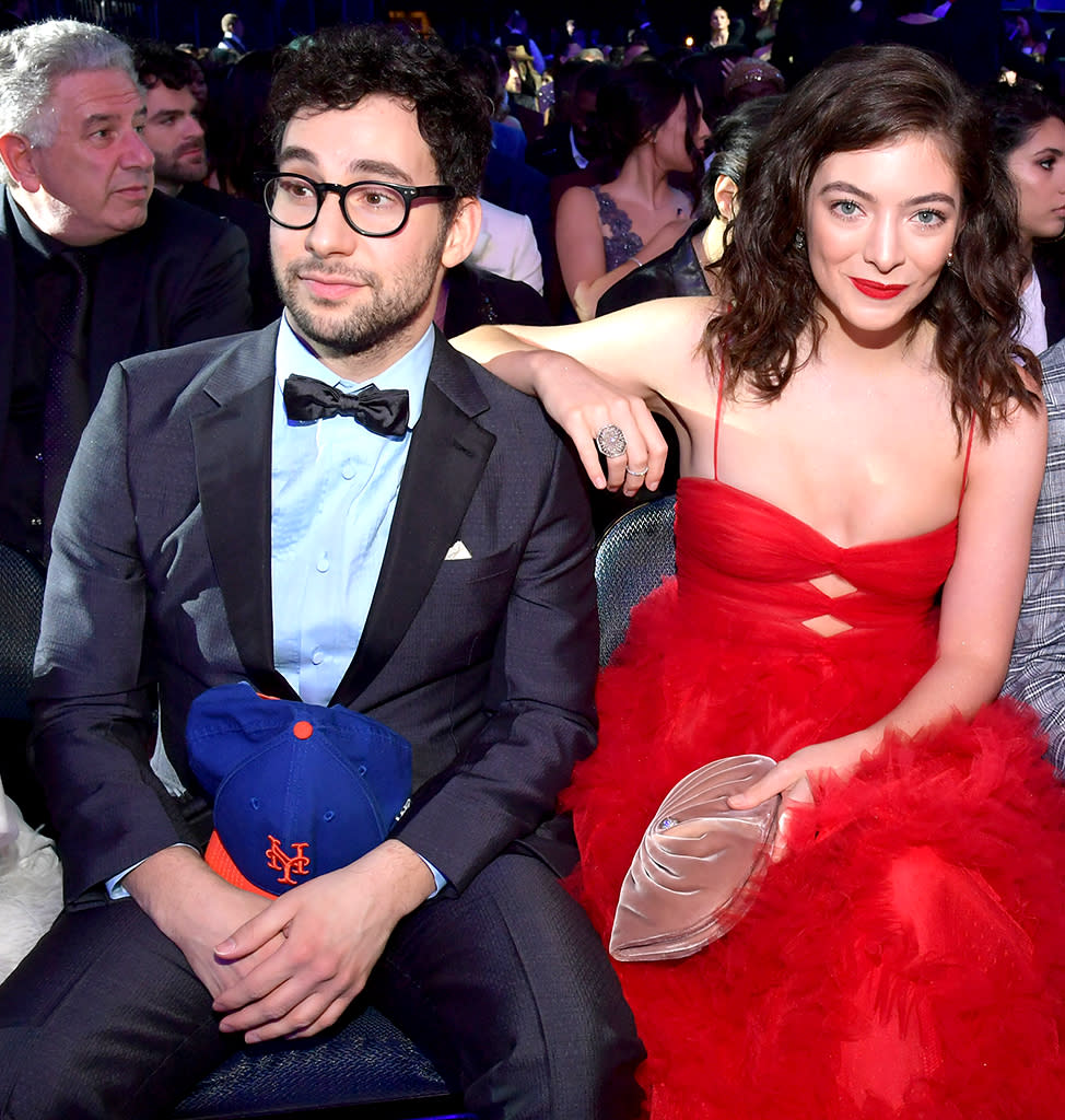 Jack Antonoff and Lorde attend the 60th Annual Grammy Awards at Madison Square Garden on Jan. 28 in New York City. (Photo by Lester Cohen/Getty Images for NARAS)