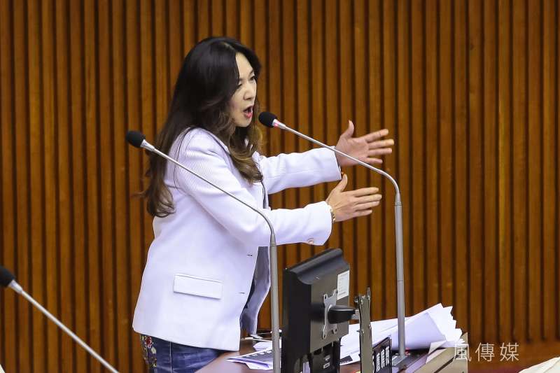 20180911-台北市議員應曉薇11日於市議會總質詢。（顏麟宇攝）