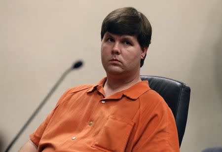 Justin Ross Harris sits in Cobb County Magistrate Court in Marietta, Georgia in this file photo taken July 3, 2014. REUTERS/Kelly Huff/Pool/Files