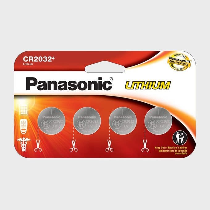 <a href="https://www.amazon.com/Panasonic-Batteries-Resistant-Standards-Packaging/dp/B082BVF7W6/?th=1&tag=readerwp-20" rel="nofollow noopener" target="_blank" data-ylk="slk:Panasonic 3.0 Volt Long Lasting Lithium Coin Cell Batteries;elm:context_link;itc:0;sec:content-canvas" class="link rapid-noclick-resp">Panasonic 3.0 Volt Long Lasting Lithium Coin Cell Batteries</a>