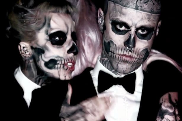 Rick Genest, ‘Zombie Boy,’ from Lady Gaga’s ‘Born This Way’ video has died from an apparent suicide. (Photo: YouTube)