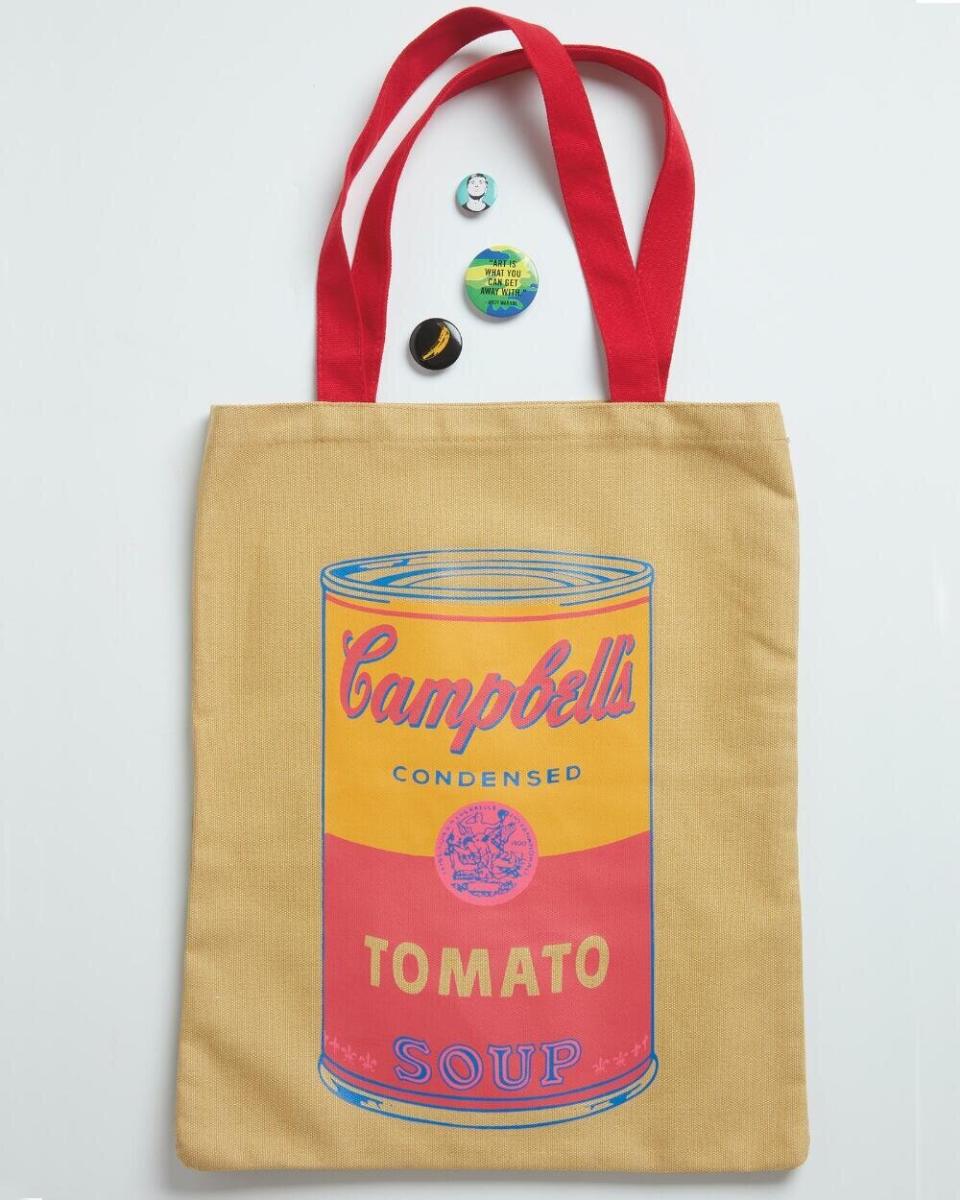 For the friend who's just wild about Warhol, this tote bag is printed with one of the artist's most iconic (and colorful) works. It comes with three limited-edition pins, including one with a print of a self-portrait by Warhol and another with pretty poppies. <a href="https://fave.co/3l17rFG" target="_blank" rel="noopener noreferrer">Find it for $25 at the Smithsonian Store</a>.