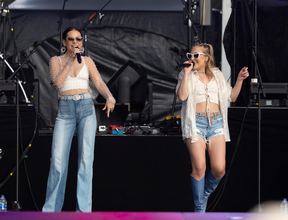Maddie & Tae play at the Gulf Coast Jam at Frank Brown Park in Panama City Beach Saturday, June 4, 2022. They will take the stage July 7, 2022 at Hampton Beach in New Hampshire.