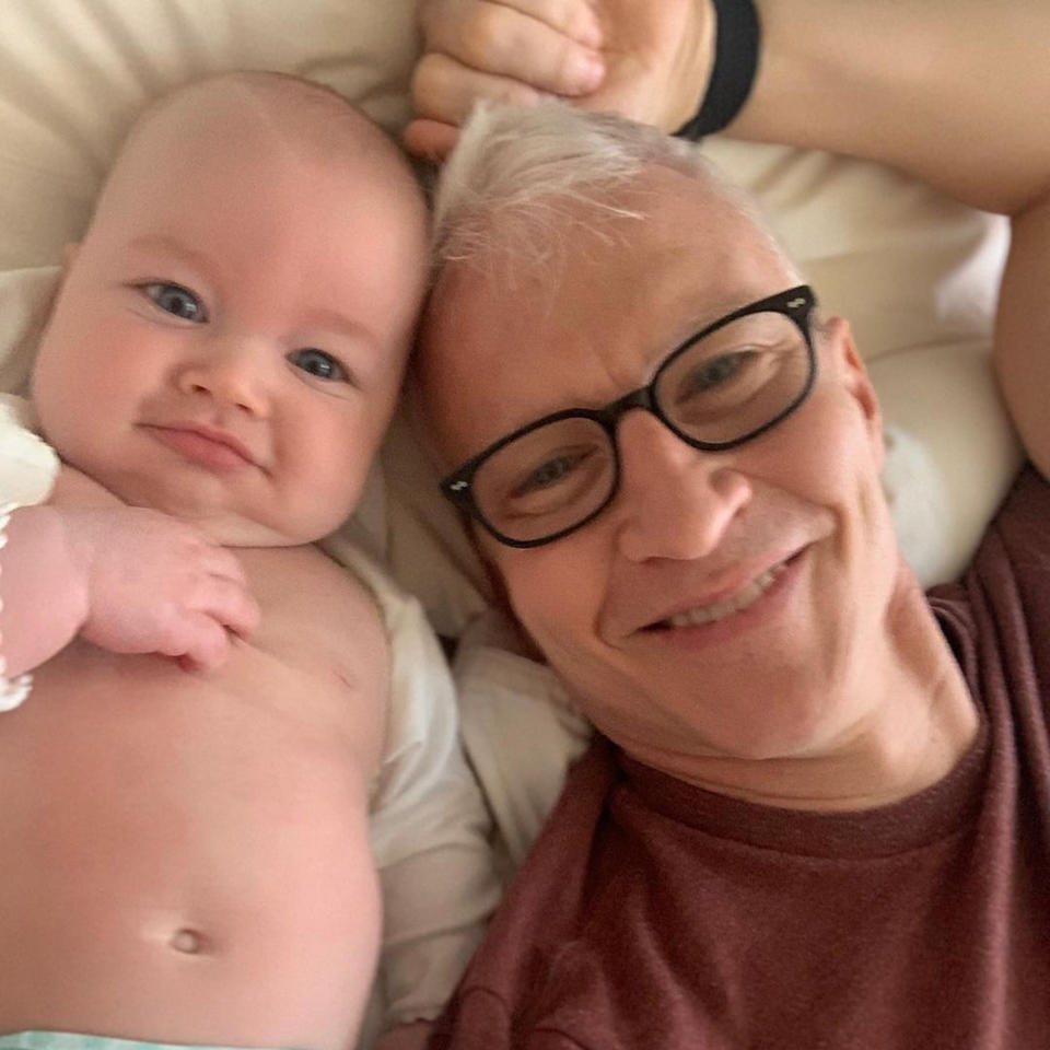 Anderson Cooper and baby Wyatt. (andersoncooper / Instagram)