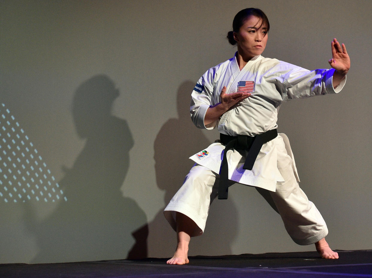 Martial artist Sakura Kokumai, a seven-time USA National Champion and Team USA athlete, was harassed by a man while she was training in a park last week. (Photo: David Becker via Getty Images)