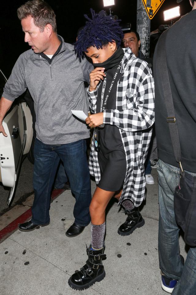 Willow Smith Wears Louis Vuitton Archlight Boots to the Brand's