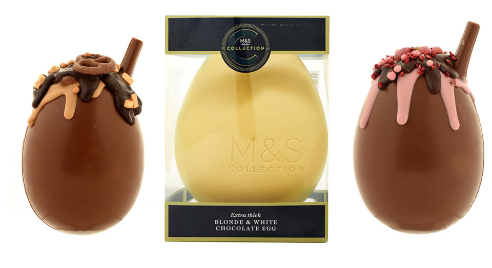 M&S has also launched brand new Easter Sundae Eggs, as well as an indulgent white chocolate treat. (M&S)