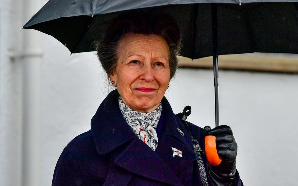 The Princess Royal at the Royal Victoria Yacht Club on the Isle of Wight - PA