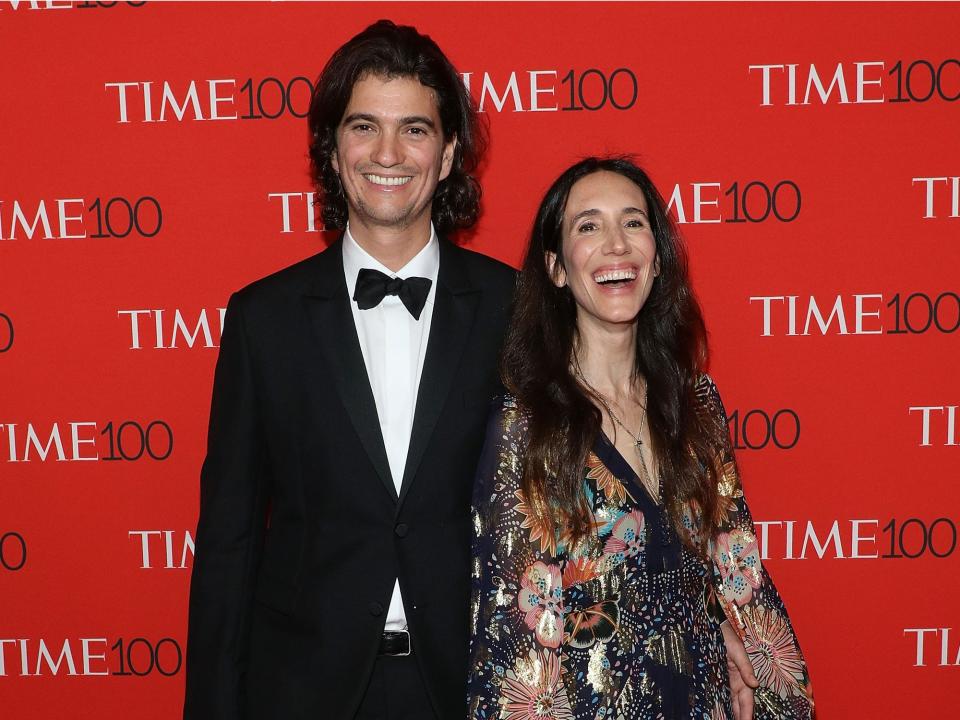 Adam Neumann und seine Frau Rebekah Neumann.  - Copyright: Taylor Hill / Getty Images