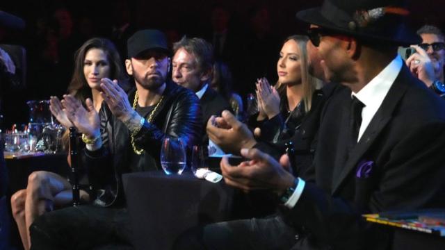 Eminem Makes Rare Appearance With Daughter Hailie at Rock u0026 Roll Hall of  Fame Induction Ceremony