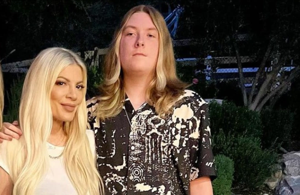 Tori Spelling's teenage son Liam had to have surgery on his foot credit:Bang Showbiz