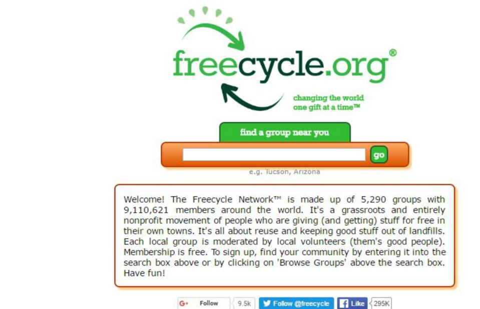 <p>Freecycle</p>