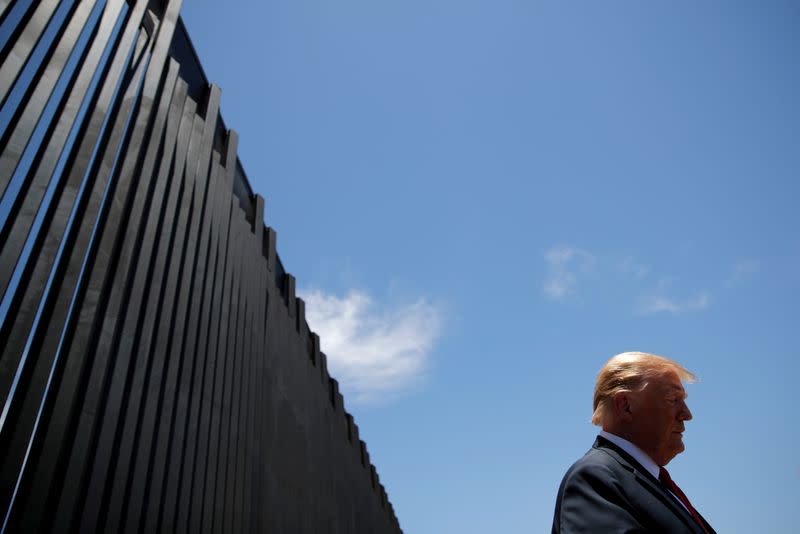 U.S. President Trump visits the U.S.-Mexico border in San Luis, Arizona