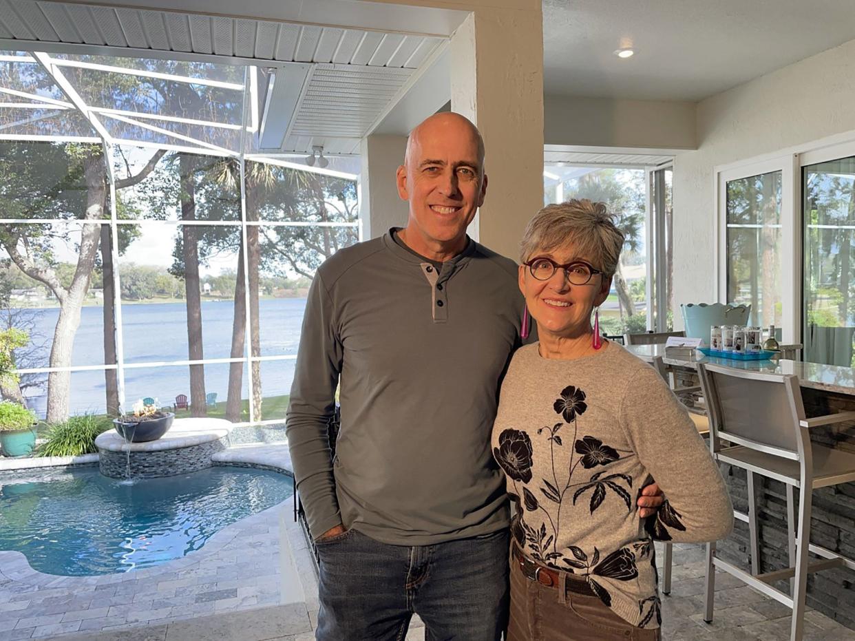 Empty nesters Thad and Katie Seymour are selling their Lakefront Florida home and using the proceeds to buy two smaller “lock and go” homes. They plan to summer in Wisconsin near family, and winter in Florida.