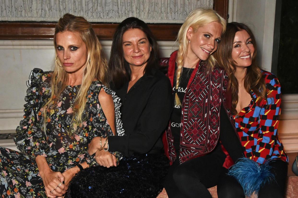 EC2 crew: Laura Bailey, Natalie Massenet, Poppy Delevingne and Sara Macdonald at Wednesday's launch party: Dave Benett