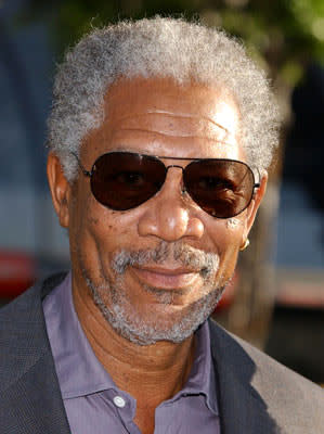 Morgan Freeman at the Hollywood premiere of Warner Bros. Pictures' Batman Begins