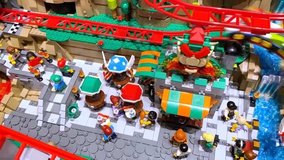 LEGO Mario theme park food court