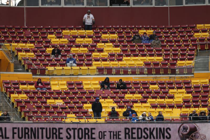 Lots of room to move around at FedEx Field. (Getty)