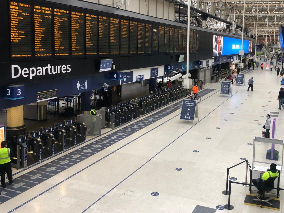 Rail life: Waterloo station in London, normally the busiest transport terminal in Europe  (Simon Calder)