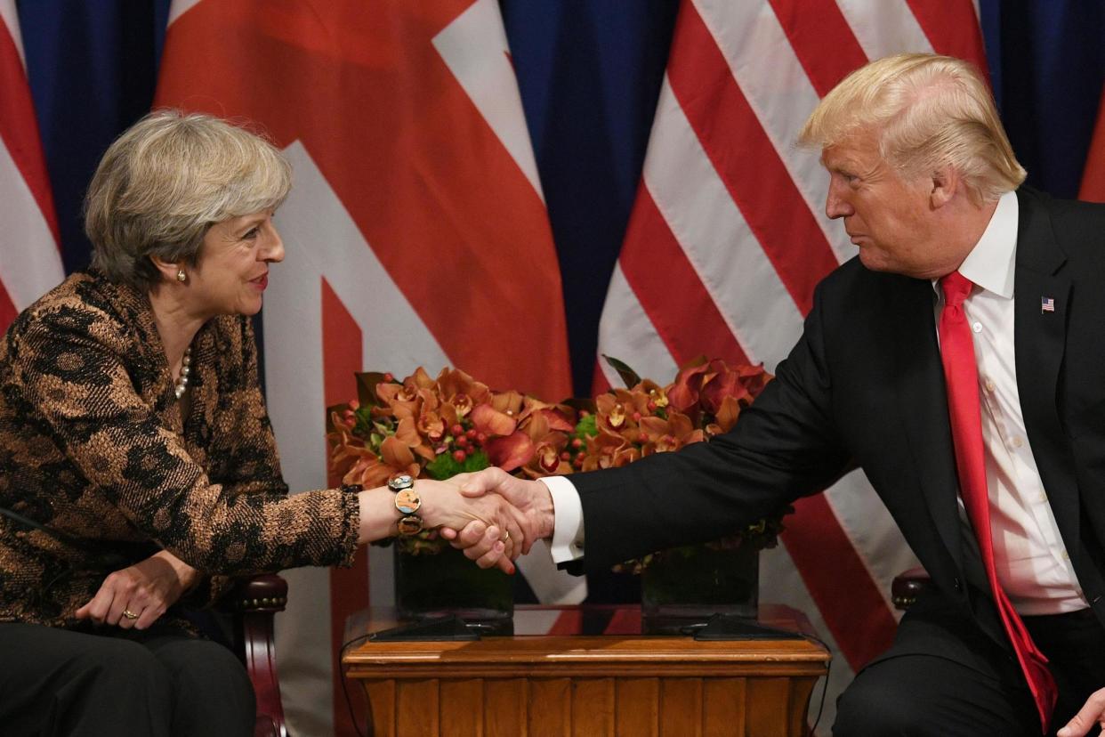 The two leaders shake hands in January 2017: PA Archive/PA Images