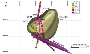 Plan Map Holes 11-40, 11-42, 20-51, 21-52A, 21-53 with Fernandez & Trovador Zones