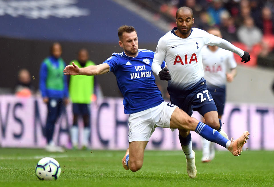 Ralls was sent off for cynically bringing down Lucas Moura