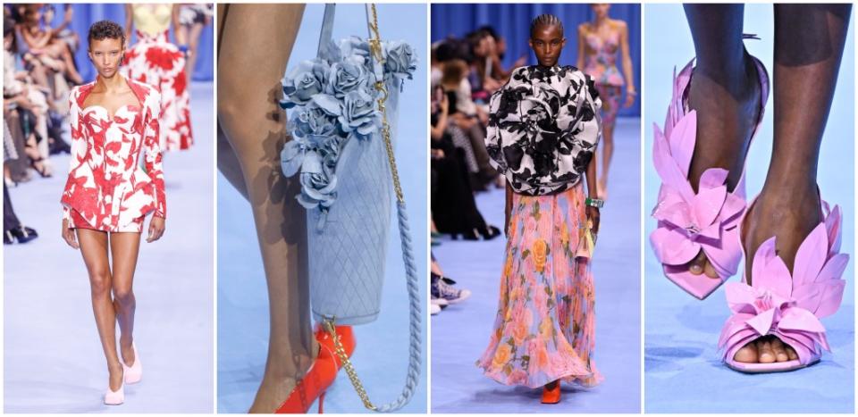 Models walk the runway for Balmain”s Spring-Summer ’24 show during Paris Fashion Week. (Photos: Getty Images)