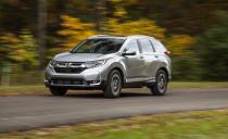 <p>Although the Toyota RAV4 dethroned the CR-V from its long reign as the best-selling SUV, it’s not as if the Honda faltered in 2017. In fact, CR-V sales were up 6 percent compared with 2016, and it narrowly beat the Civic compact to claim the title of best-selling Honda. <a rel="nofollow noopener" href="https://www.caranddriver.com/reviews/2018-honda-cr-v-in-depth-model-review" target="_blank" data-ylk="slk:READ MORE ››;elm:context_link;itc:0;sec:content-canvas" class="link ">READ MORE ››</a></p>