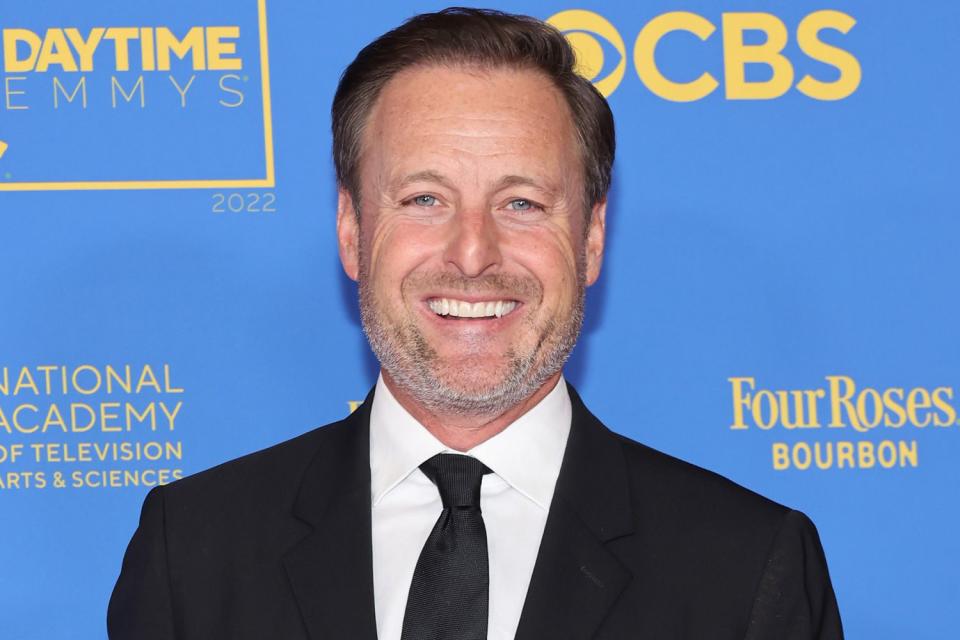 <p>Amy Sussman/Getty</p> Chris Harrison attends the 49th Daytime Emmy Awards at Pasadena Convention Center on June 24, 2022