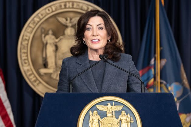 Speaking about the failure of her housing plan, New York Gov. Kathy Hochul (D) quoted hockey great Wayne Gretzky, who said, 