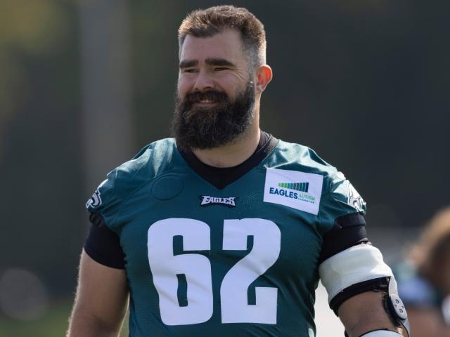 Eagles star Jason Kelce welcomes third child with wife Kylie, reveals  baby's name