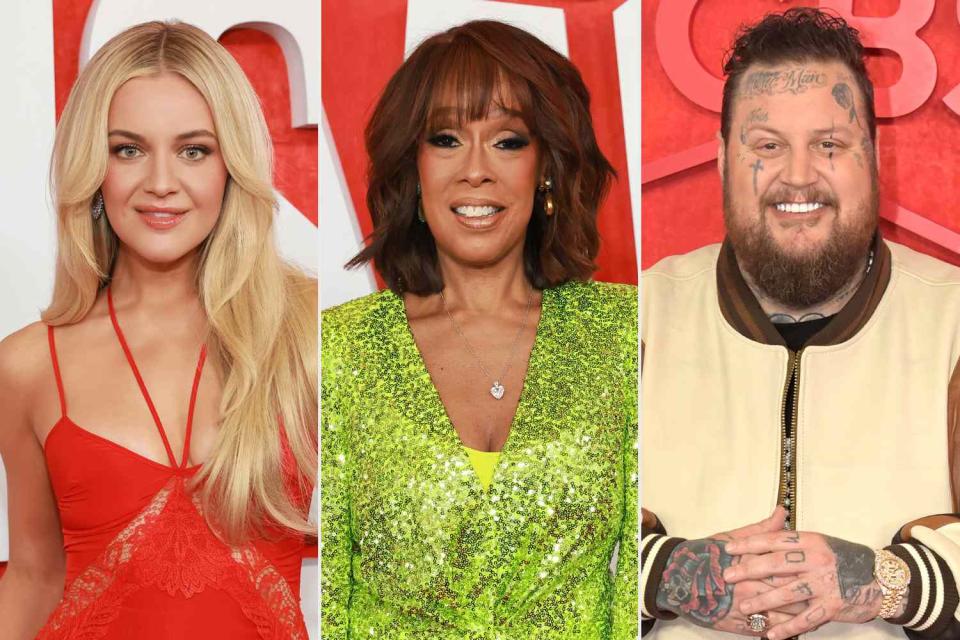 <p>Matt Winkelmeyer/Getty; Nicola Gell/FilmMagic</p> Kelsea Ballerini, Gayle King and Jelly Roll