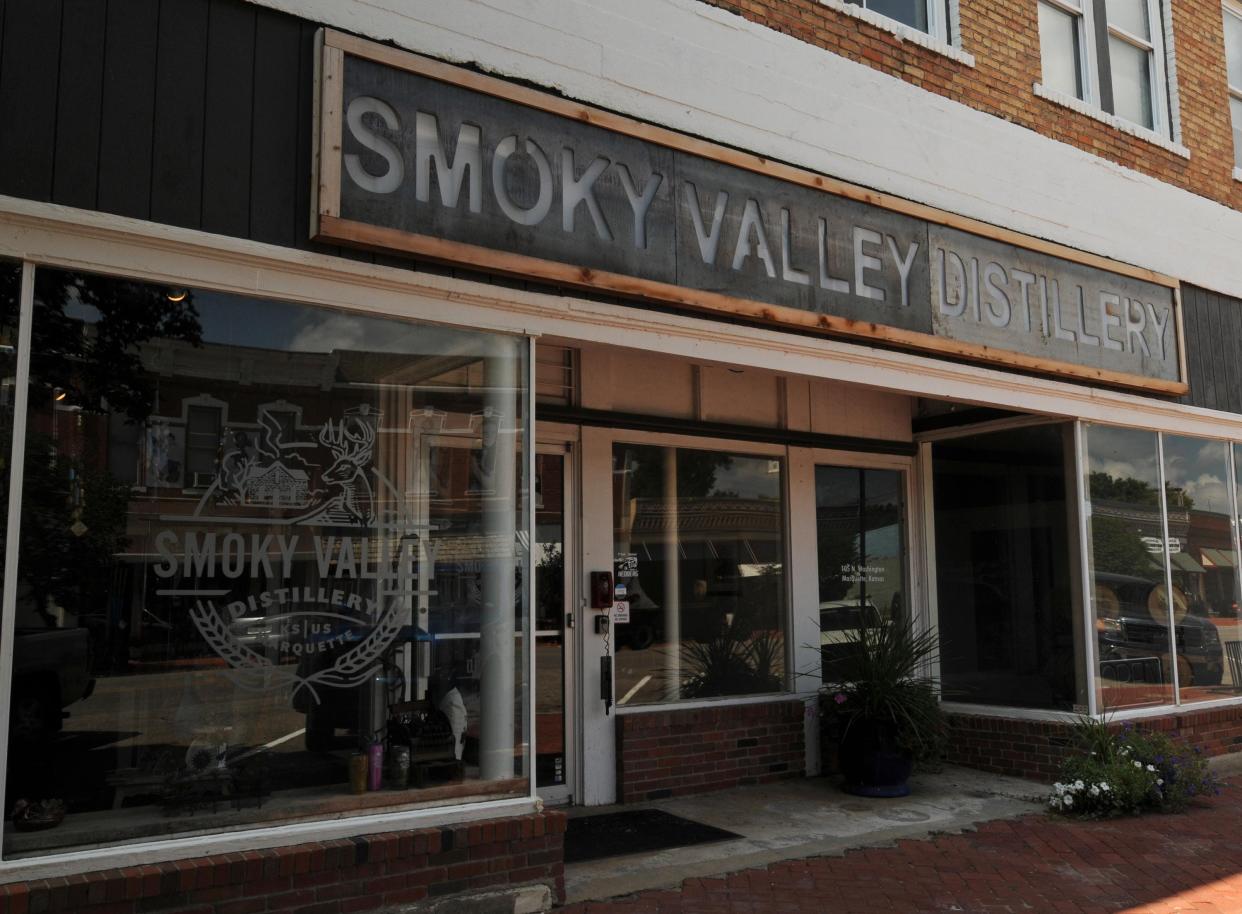 The Smoky Valley Distillery in downtown Marquette at 105 N. Washington St. The distillery, which opened in 2020, offers a variety of whiskeys and vodkas.