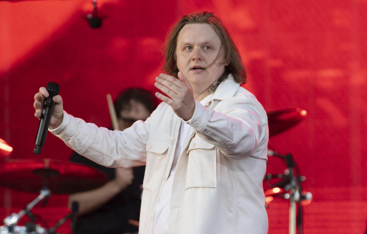 Lewis Capaldi performing on the main stage at the TRNSMT Festival at Glasgow Green in Glasgow. Picture date: Sunday July 10, 2022.