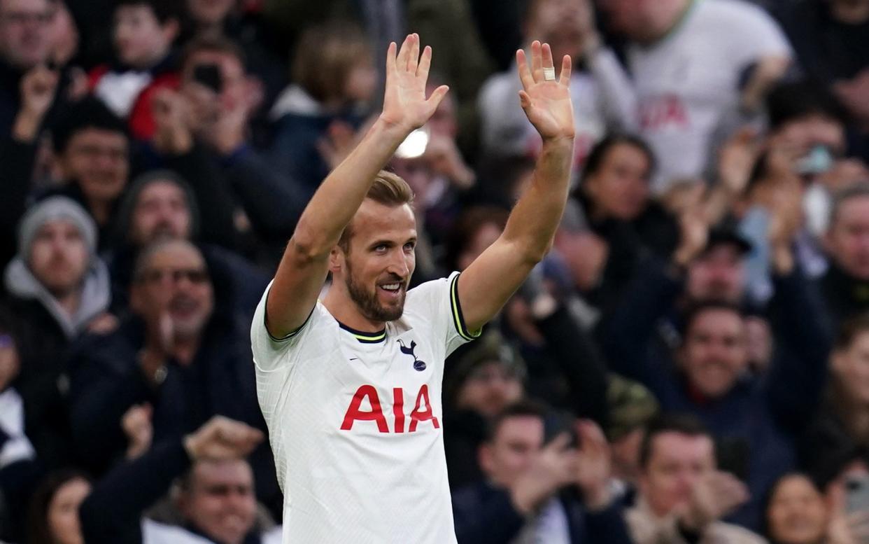 Harry Kane after Tottenham's final home game of the season - Gareth Southgate: Harry Kane can be like Teddy Sheringham and play until he is 40 - PA/John Walton