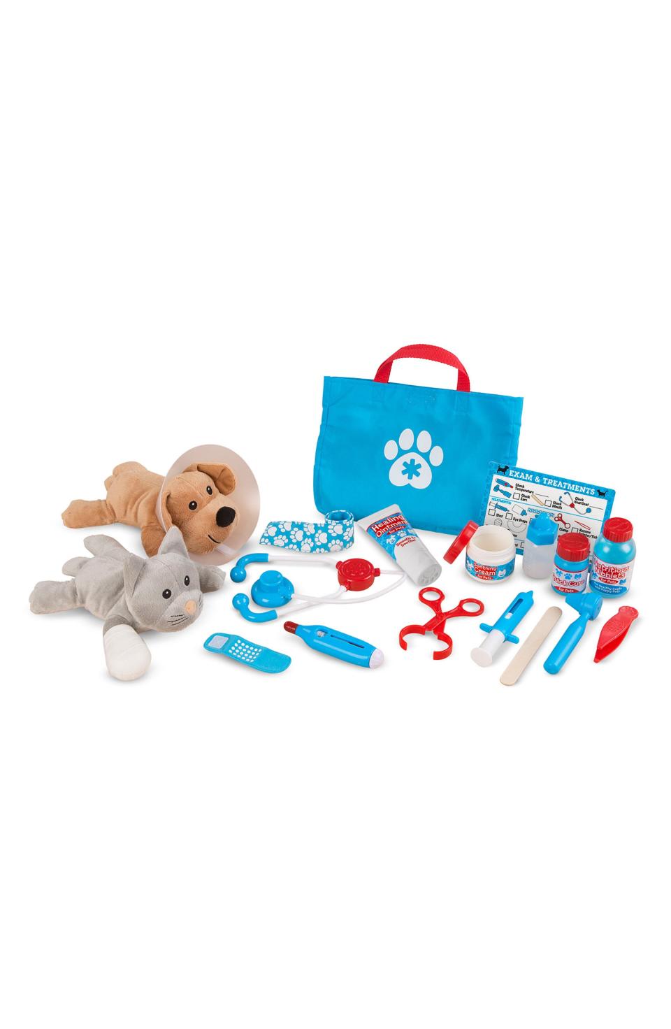 <p><strong>MELISSA & DOUG</strong></p><p>nordstrom.com</p><p><strong>$29.99</strong></p><p><a href="https://go.redirectingat.com?id=74968X1596630&url=https%3A%2F%2Fshop.nordstrom.com%2Fs%2Fmelissa-doug-24-piece-pet-vet-play-set%2F4793870&sref=https%3A%2F%2Fwww.redbookmag.com%2Flife%2Fg34811477%2Fblack-friday-cyber-monday-baby-deals-2020%2F" rel="nofollow noopener" target="_blank" data-ylk="slk:Shop Now;elm:context_link;itc:0;sec:content-canvas" class="link ">Shop Now</a></p><p>Calling all future vets.</p>