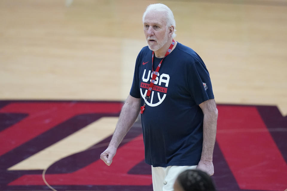 Head coach Gregg Popovich