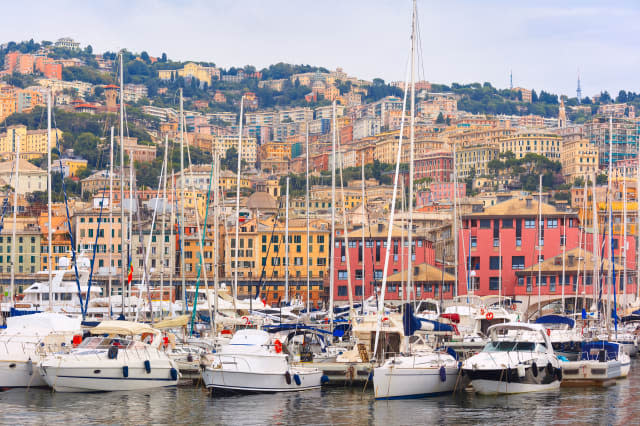 Marina Porto Antico Genova, Genoa, Italy.