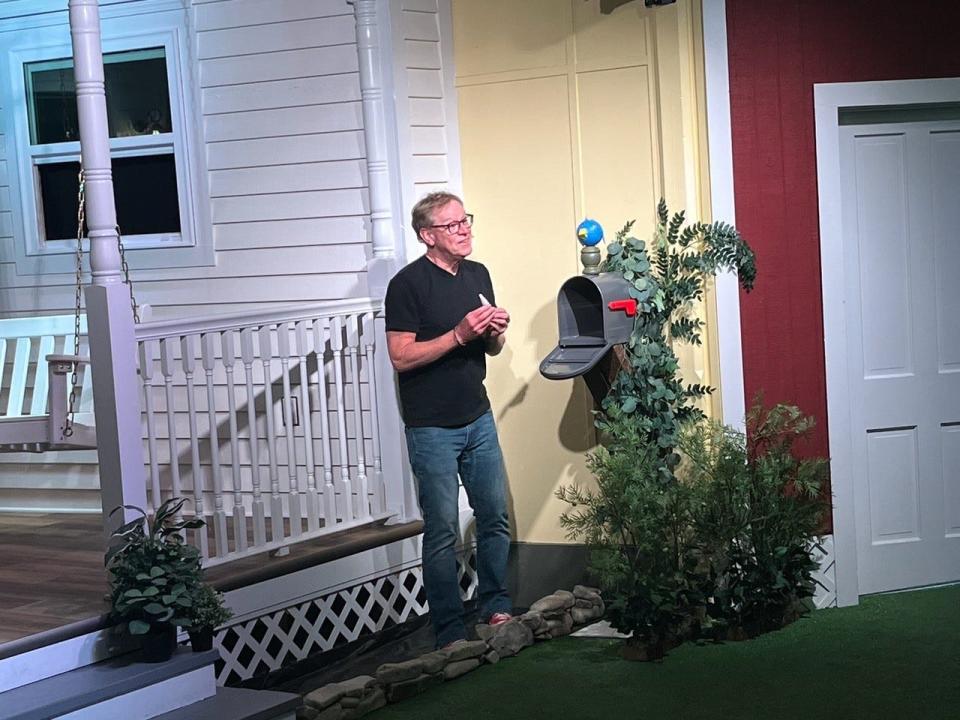 Chip Richter hopes fans of his new online series, Once Upon a Porch, will send him letters and coloring pages “through” his mailbox.