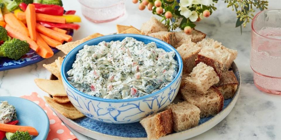 mothers day appetizers spinach dip