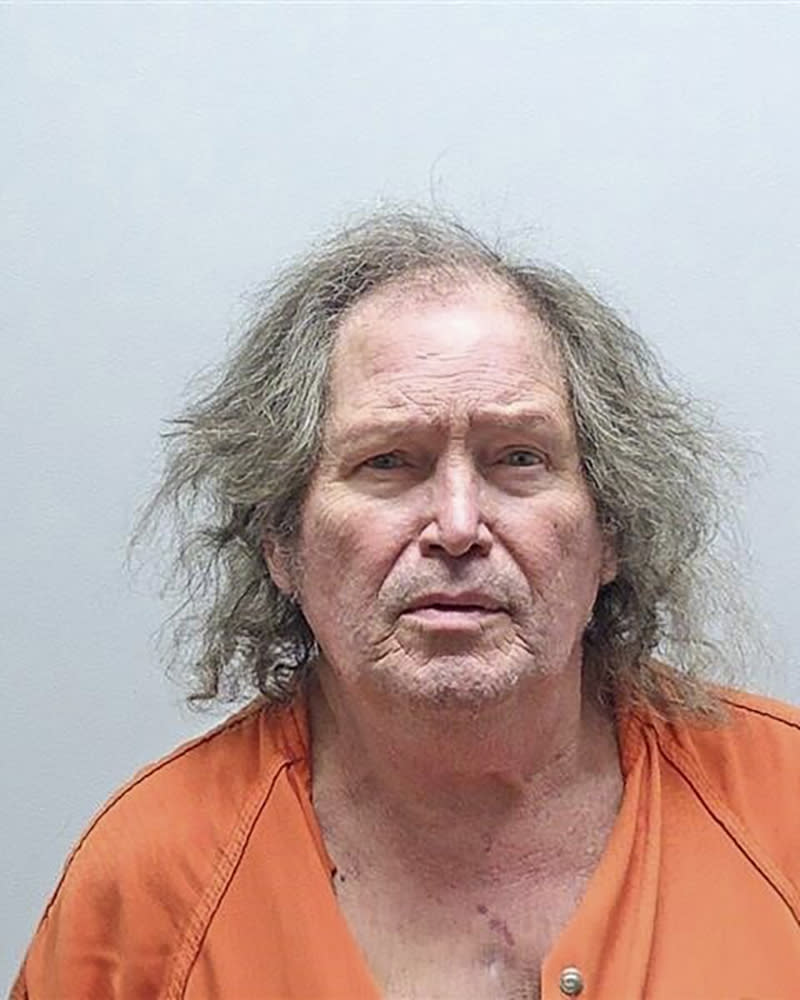 This photo provided by the Indiana State Police shows Fred Bandy Jr., 67, of Goshen, Ind. He and another Indiana man have been charged with murder nearly a half-century after a 17-year-old girl was found dead in a river after she failed to return home from her job at a church camp, state police announced Tuesday, Feb. 7, 2023. Bandy and John Wayne Lehman, 67, of Auburn, were both arrested Monday, Feb. 6, on one count each of murder in Laurel Jean Mitchell's August 1975 killing, said Capt. Kevin Smith of Indiana State Police. (Noble County Jail via AP)