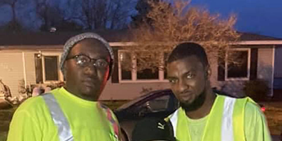 Louisiana sanitation workers Dion Merrick and Brandon Antoine. (Pelican Waste and Debris)