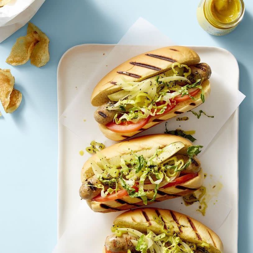 Chicago-Style Chicken Dogs