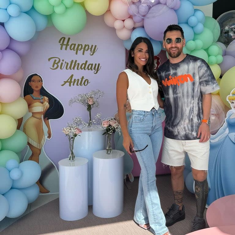 Anto y Leo celebraron juntos el día con una fiesta en su casa (Foto: Instagram @antonelaroccuzzo)