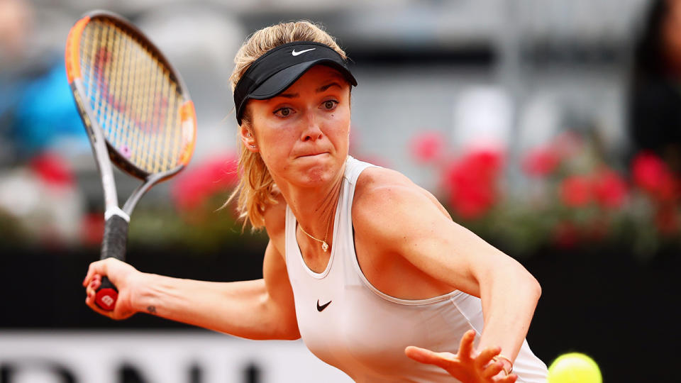 Defending champ Svitolina won safely through to the next round in Rome. Pic: Getty