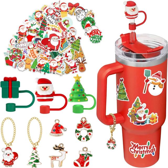 has the cutest holiday accessories for Stanley tumblers